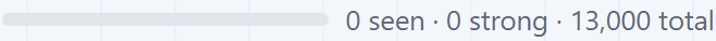 The deck progress bar in the header