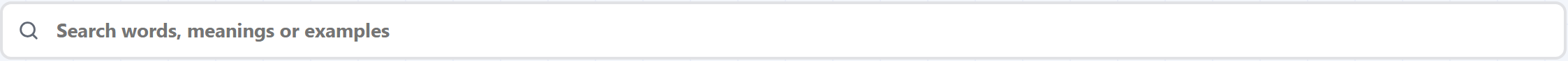 The word library search box